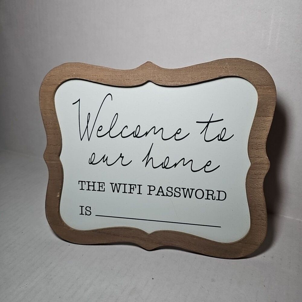Welcome To Our Home Whiteboard Wifi Password Sign Farmhouse